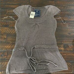 Guess Clay Gray Knit Top